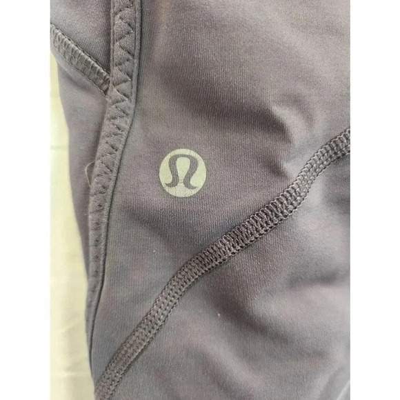 Lululemon Run Full Tilt Crop Leggings Black Size 6 - Picture 3 of 9